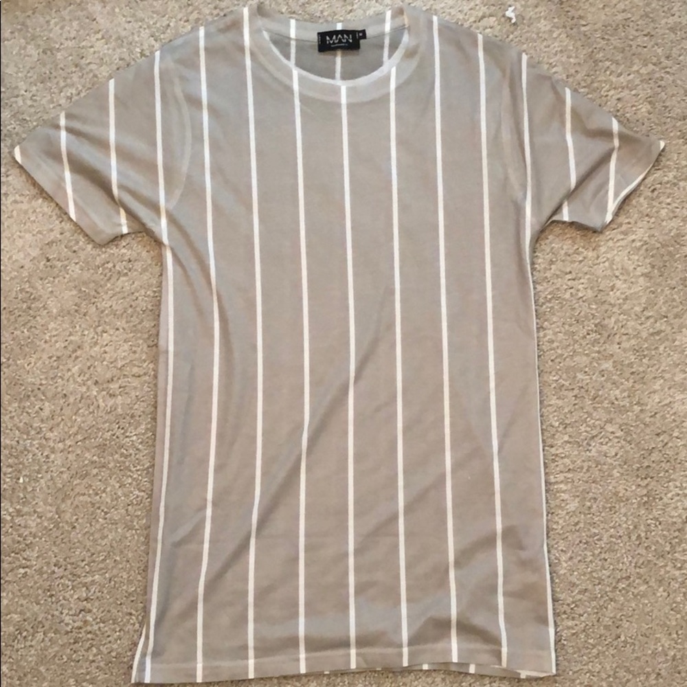 boohooMAN striped t-shirt
